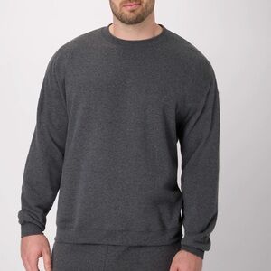 Hanes EcoSmart Unisex Fleece Sweatshirt Charcoal Gray